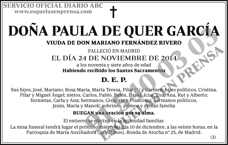 Paula de Quer García